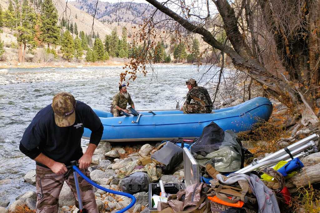 Gearing up for whitewater adventure on the Middle Fork