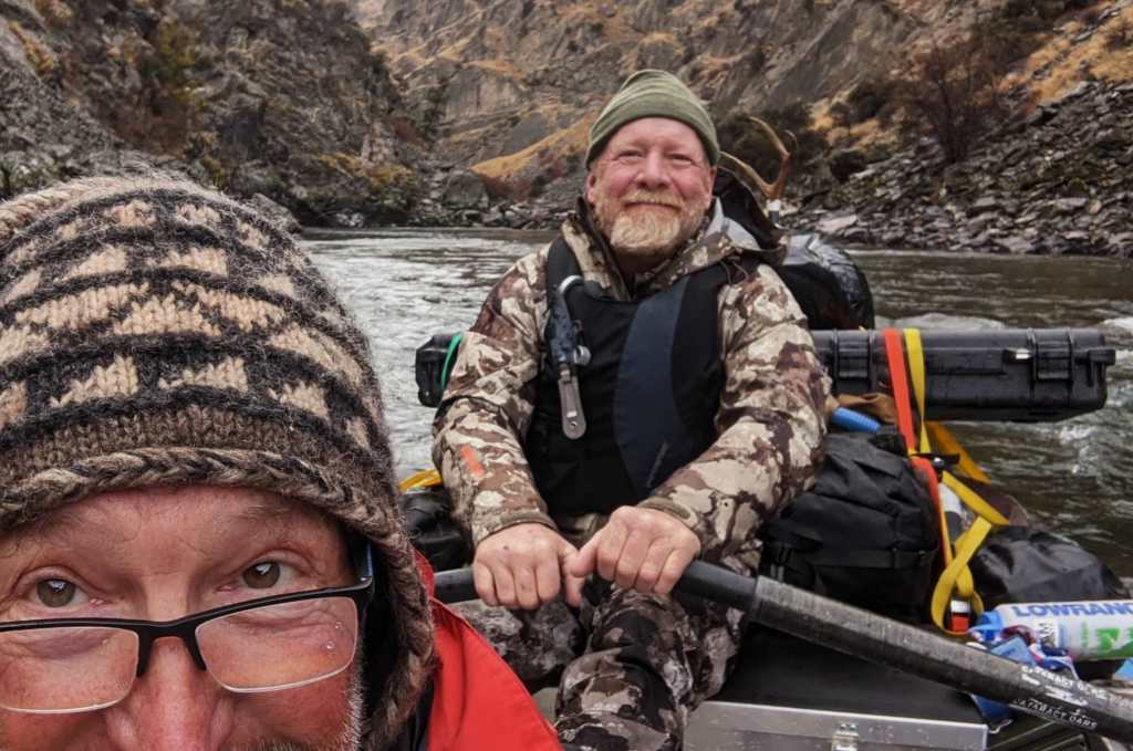 Todd Nelson and Pat Taylor on the Middle Fork, Frank Church Wilderness