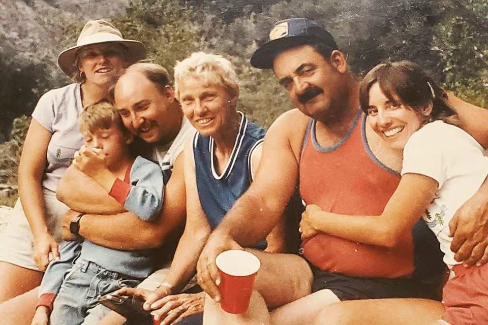 Ted Anderson and Family on the Middle Fork