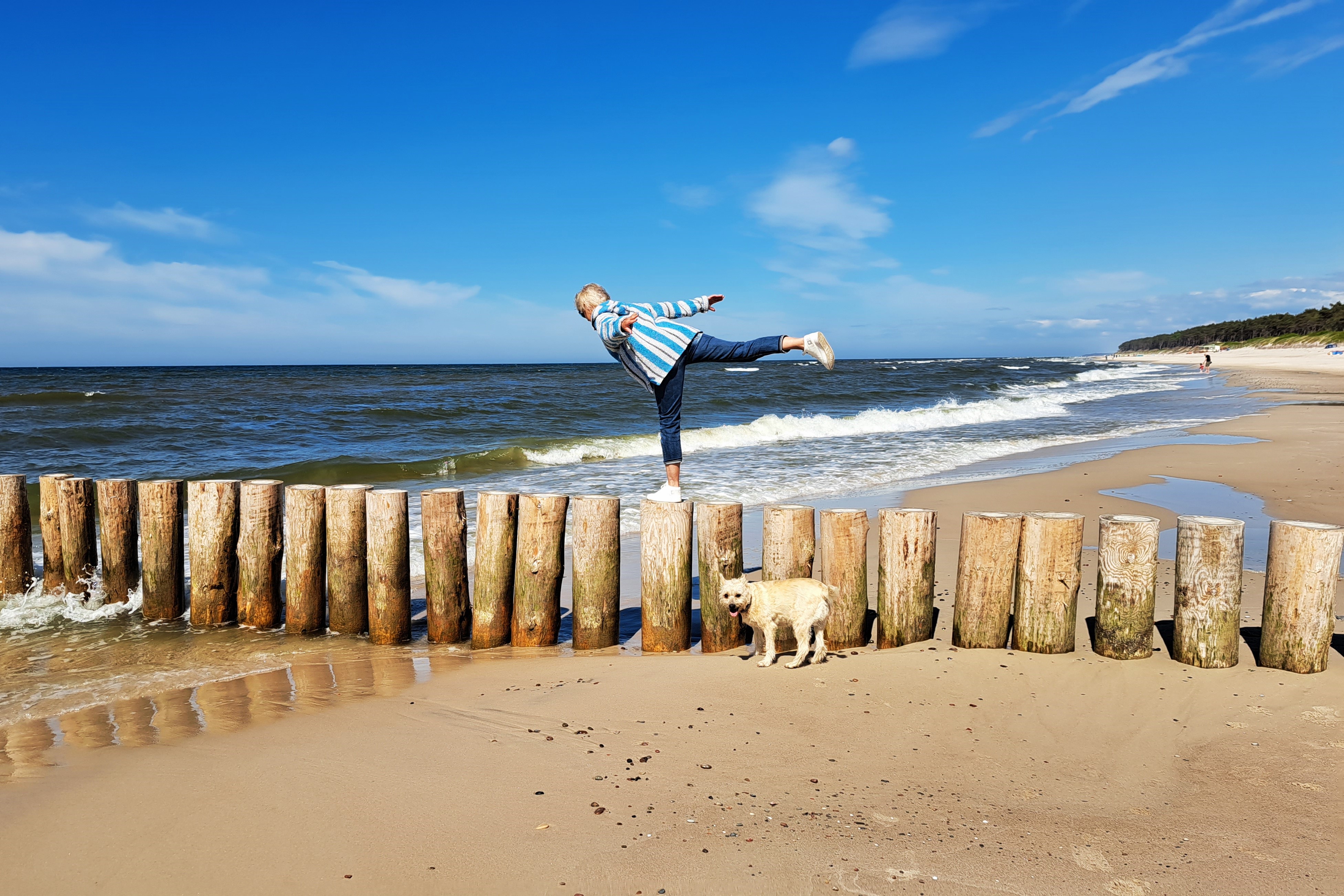 Elka Lookng Over the Baltic Sea